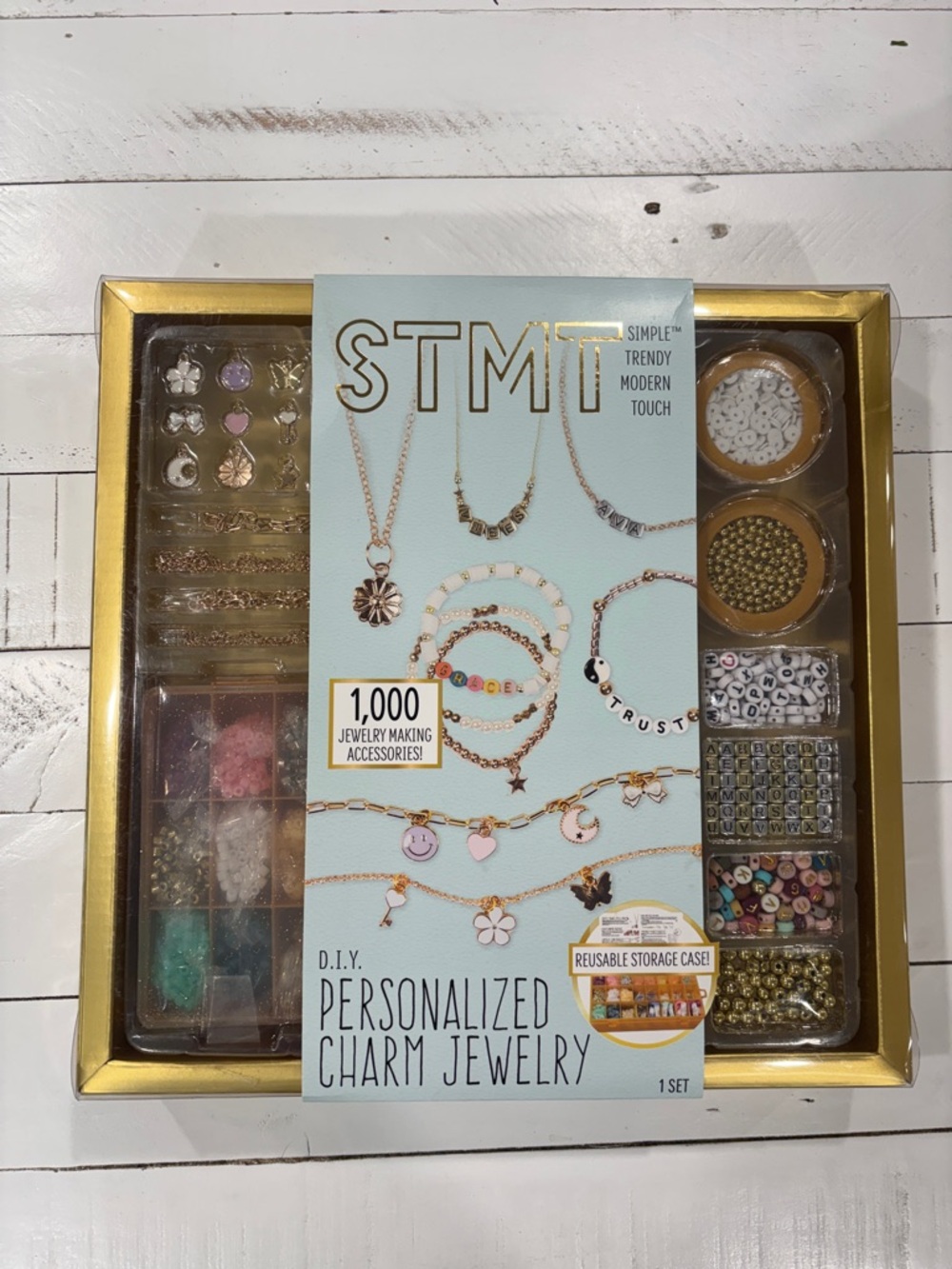 D.I.Y. Personalized Charm Jewelry Kit — Gold and Rose Gold Accents